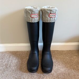 Hunter Rain Boots and Socks